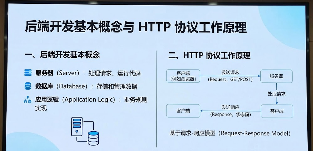 后端开发的基本概念和HTTP协议的工作原理
